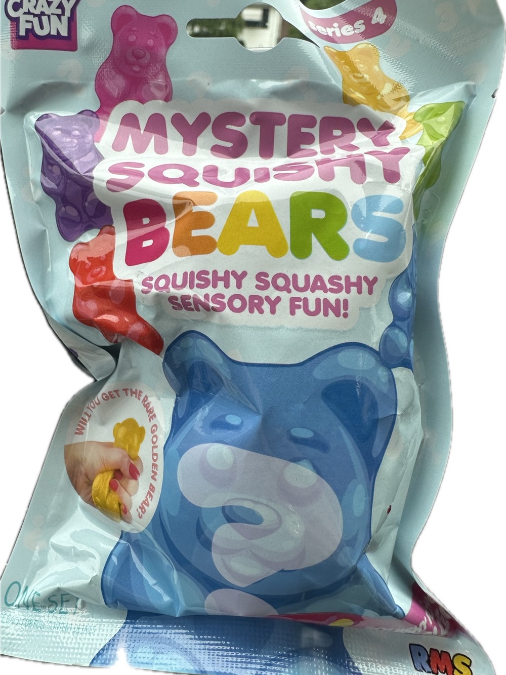 RMS Crazy Fun - Mystery Squishy Bears Sensory Toy - Bundle of 3